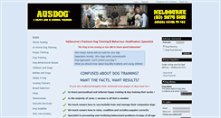 Desktop Screenshot of dogtrainingaustralia.com.au